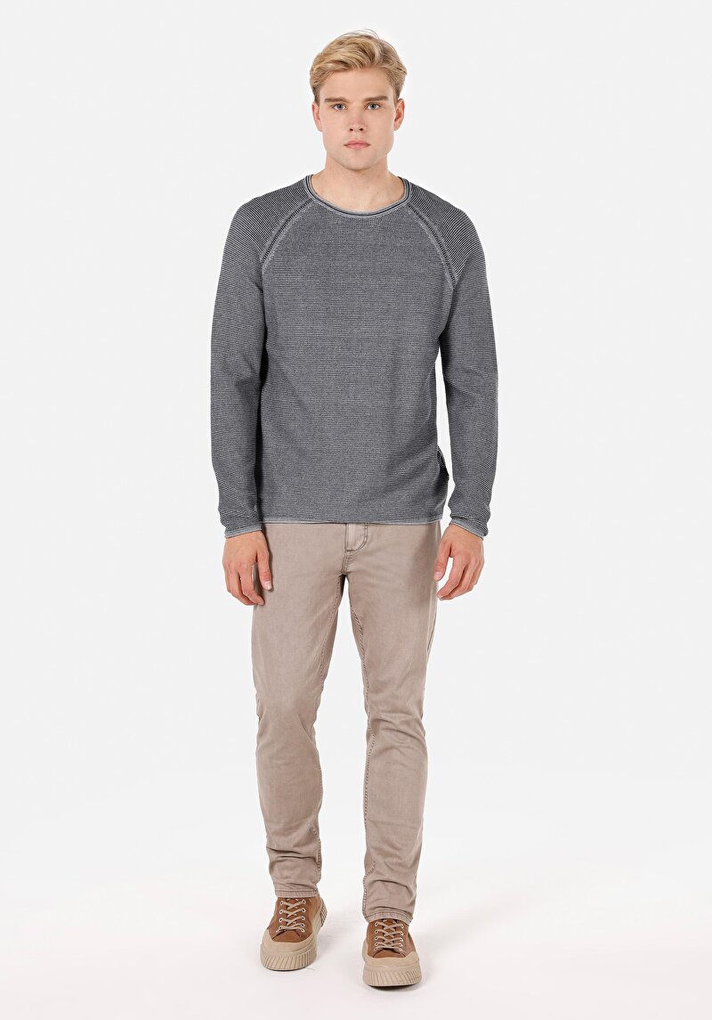 Afișați detalii pentru Pulover De Barbati Albastru Marin Regular Fit  Cl1072362