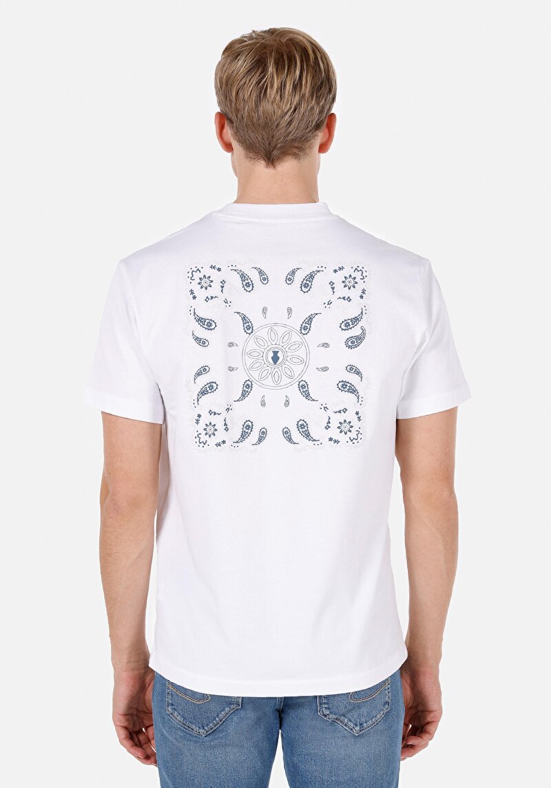 Afișați detalii pentru Tricou Cu Maneca Scurta De Barbati Alb Comfort Fit  Cl1072379