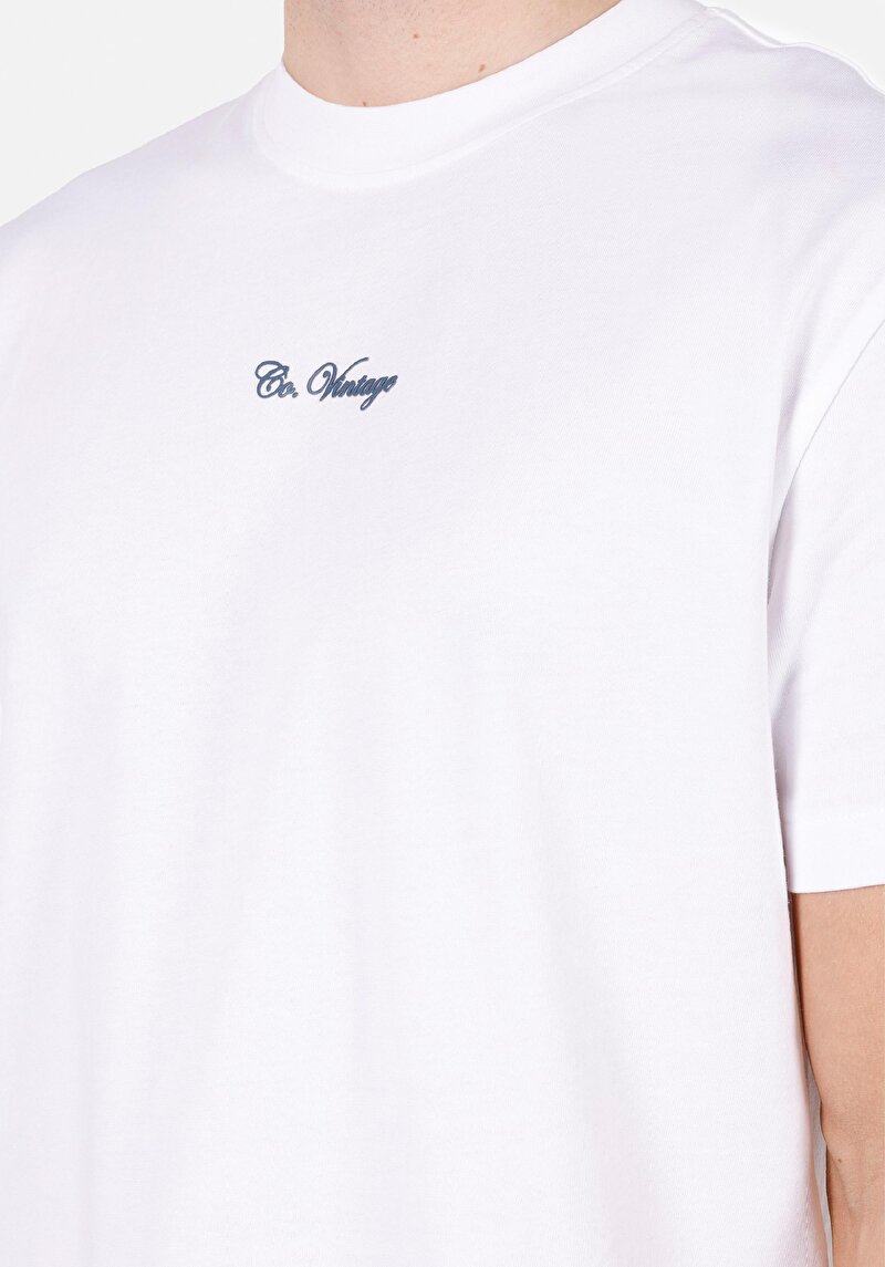 Imagine a Tricou Cu Maneca Scurta De Barbati Alb Comfort Fit Cl1072379