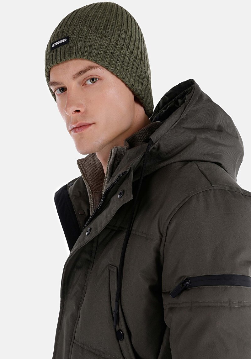 Imagine a Palton De Barbati Kaki Regular Fit Cl1064956