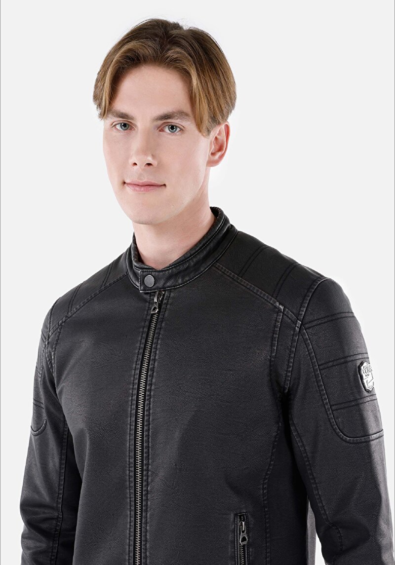 Afișați detalii pentru Jacheta De Barbati Negru   Cl1064983