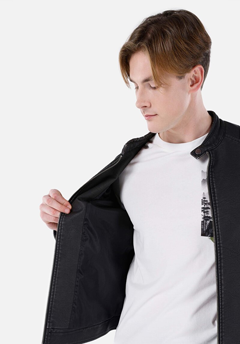 Afișați detalii pentru Jacheta De Barbati Negru   Cl1064983