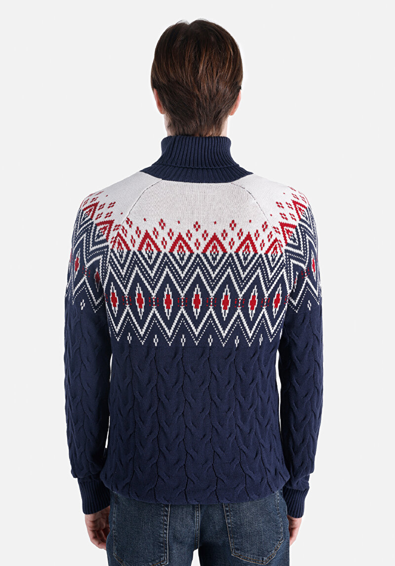 Afișați detalii pentru Pulover De Barbati Albastru Marin Regular Fit  Cl1066425