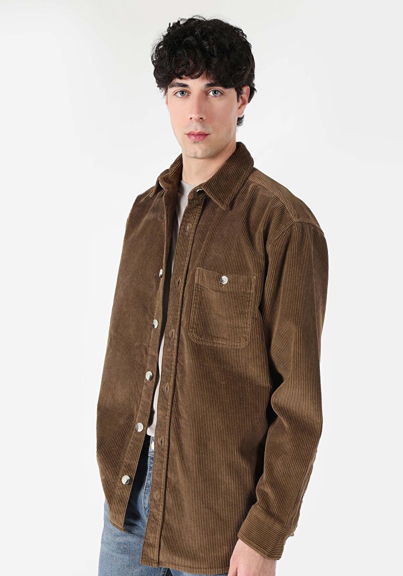 Imagine a Camasa Cu Maneca Lunga De Barbati Maro   Cl1059760