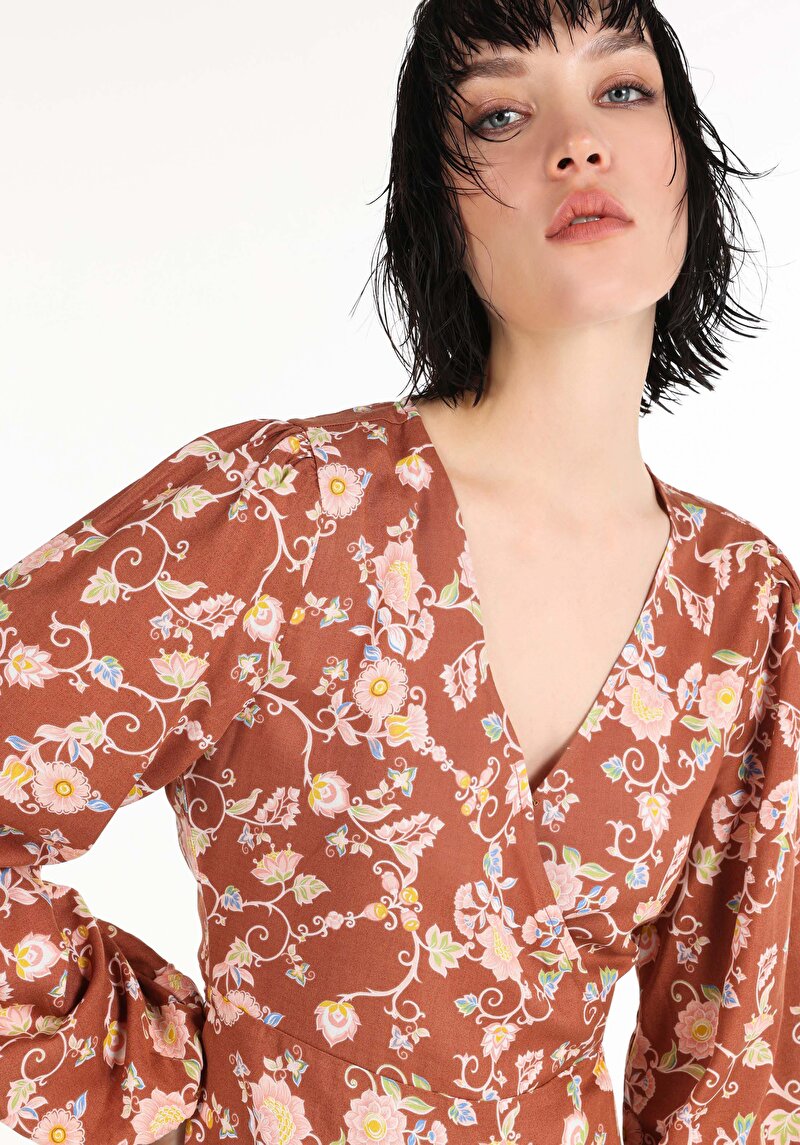 Afișați detalii pentru Rochie Multicoloră Pentru Femei Slim Fit