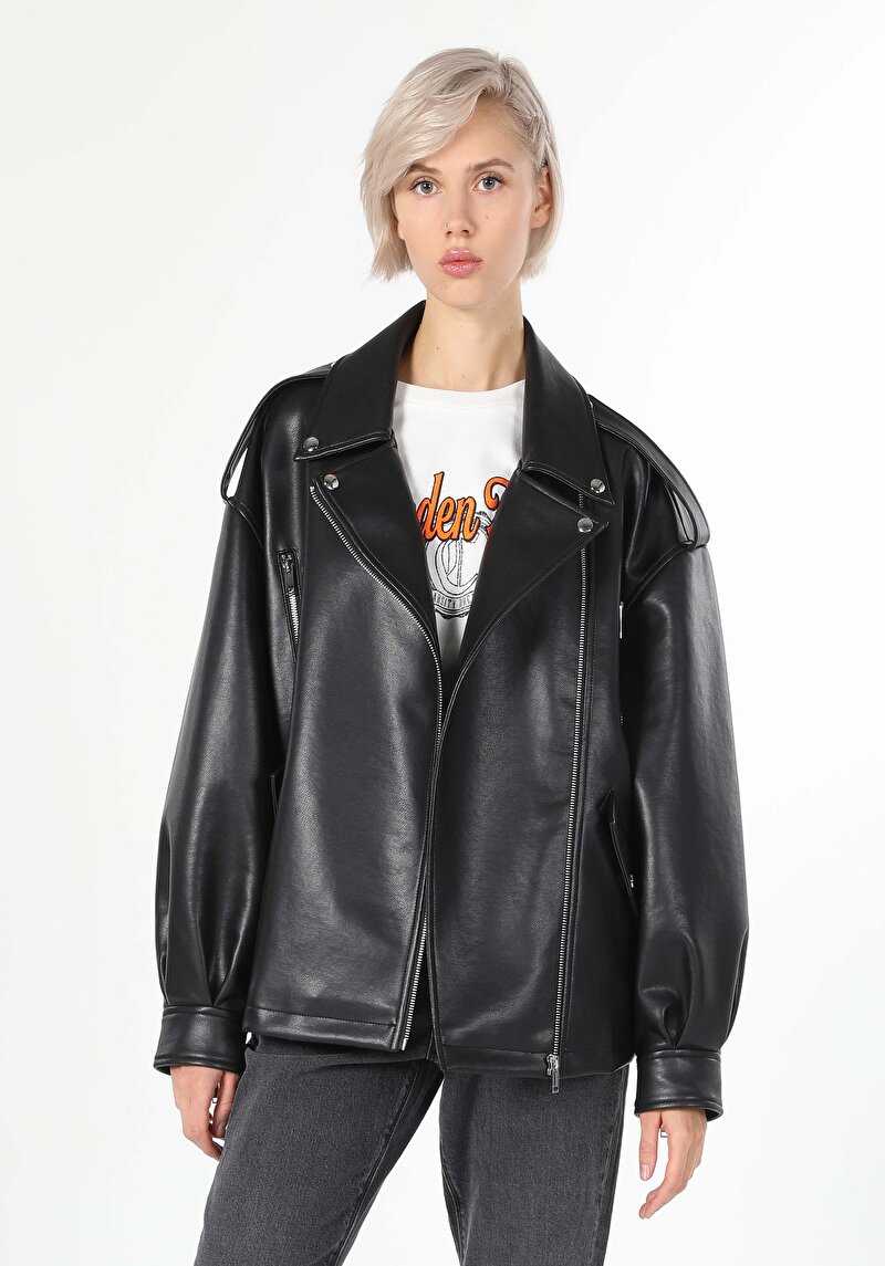 Afișați detalii pentru Jacheta De Dama Negru Regular Fit  Cl1060234