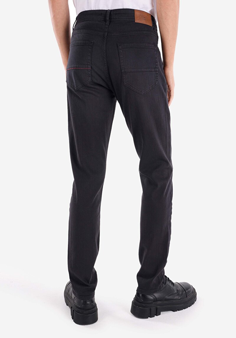 Imagine a Pantaloni Antracit Pentru Bărbați Cu Talie Medie Și Picior Drept