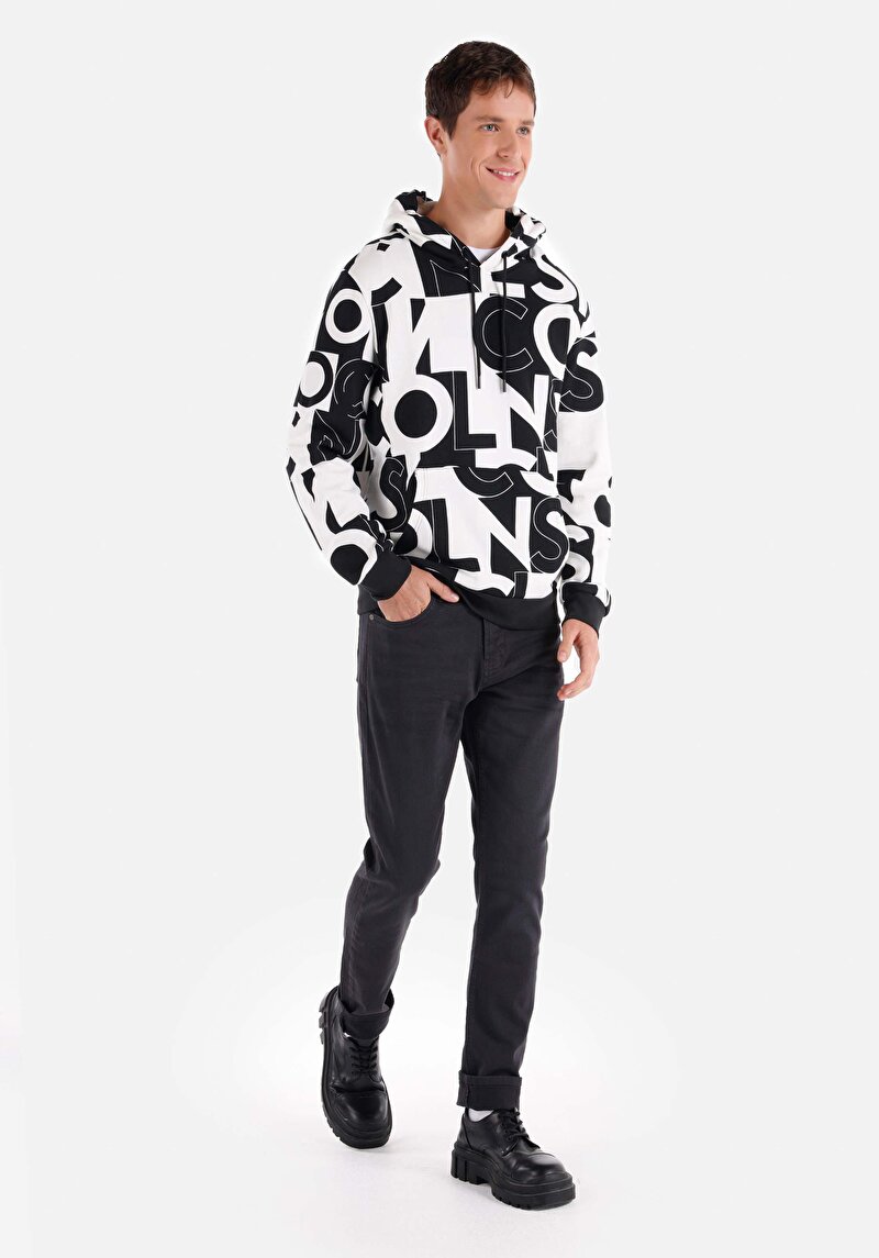 Imagine a Pantaloni Antracit Pentru Bărbați Cu Talie Medie Și Picior Drept