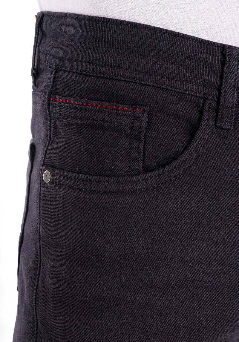 Afișați detalii pentru Pantaloni Antracit Pentru Bărbați Cu Talie Medie Și Picior Drept