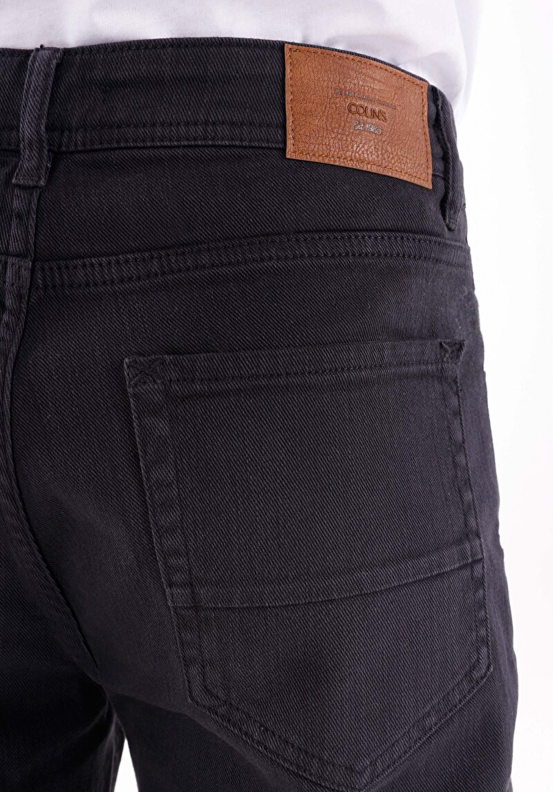 Afișați detalii pentru Pantaloni Antracit Pentru Bărbați Cu Talie Medie Și Picior Drept