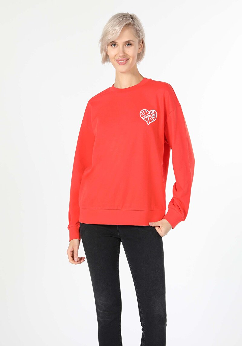 Imagine a Hanorac / Bluza De Dama Portocaliu Regular Fit  Cl1060318