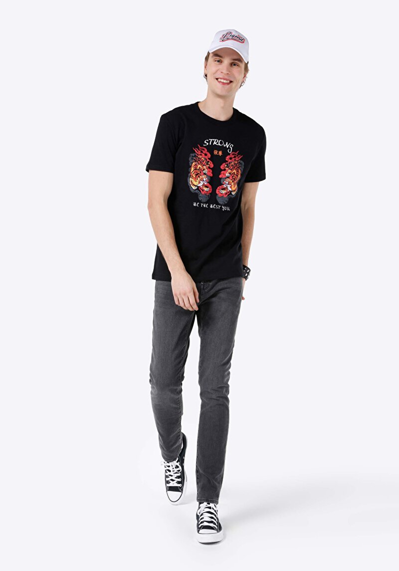 Imagine a Pantaloni De Barbati Albastru Straight Fit 044 Karl Cl1068571