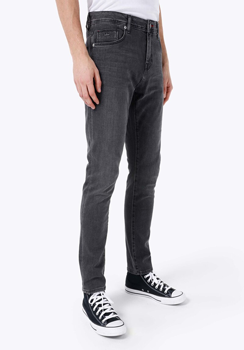 Afișați detalii pentru Pantaloni De Barbati Albastru Straight Fit 044 Karl Cl1068571