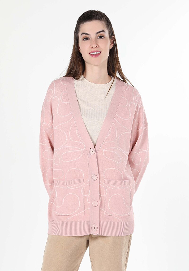 Imagine a Cardigan De Dama Roz Cl1060681