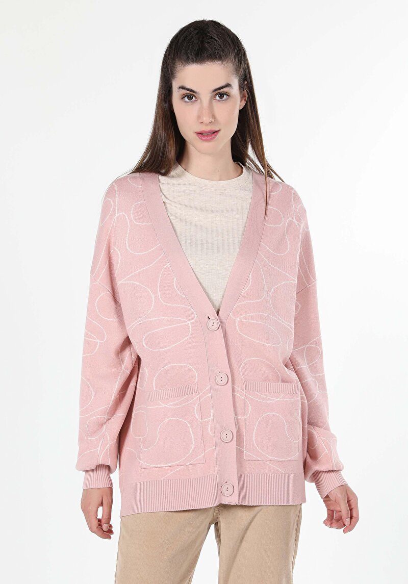 Afișați detalii pentru Cardigan De Dama Roz   Cl1060681