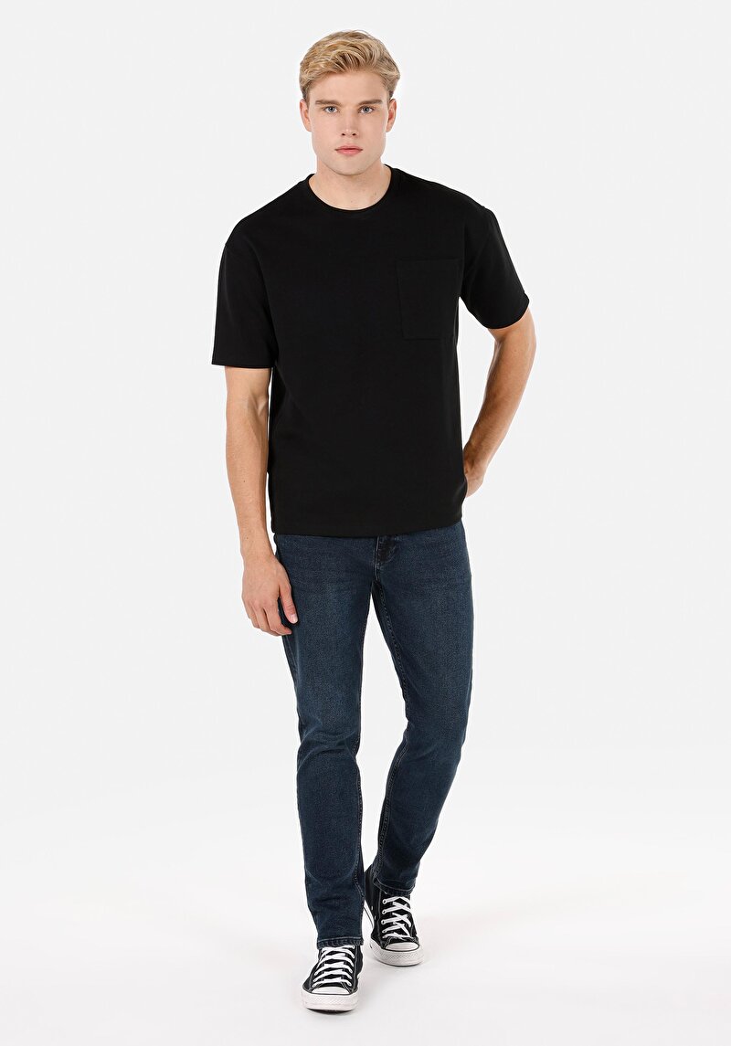 Imagine a Pantaloni De Barbati Albastru Regular Fit 067 Jack Cl1071303