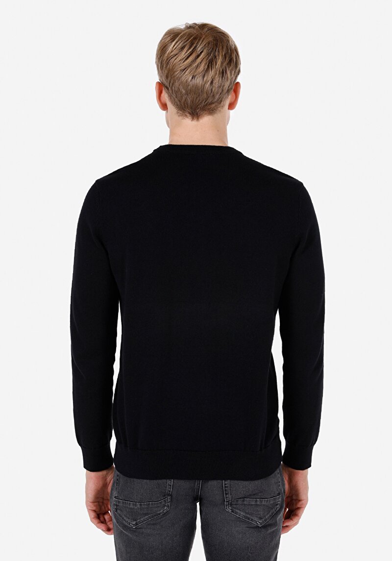 Afișați detalii pentru Pulover De Barbati Negru Regular Fit  Cl1072468