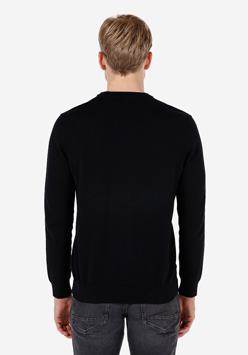 Imagine a Pulover De Barbati Negru Regular Fit Cl1072468