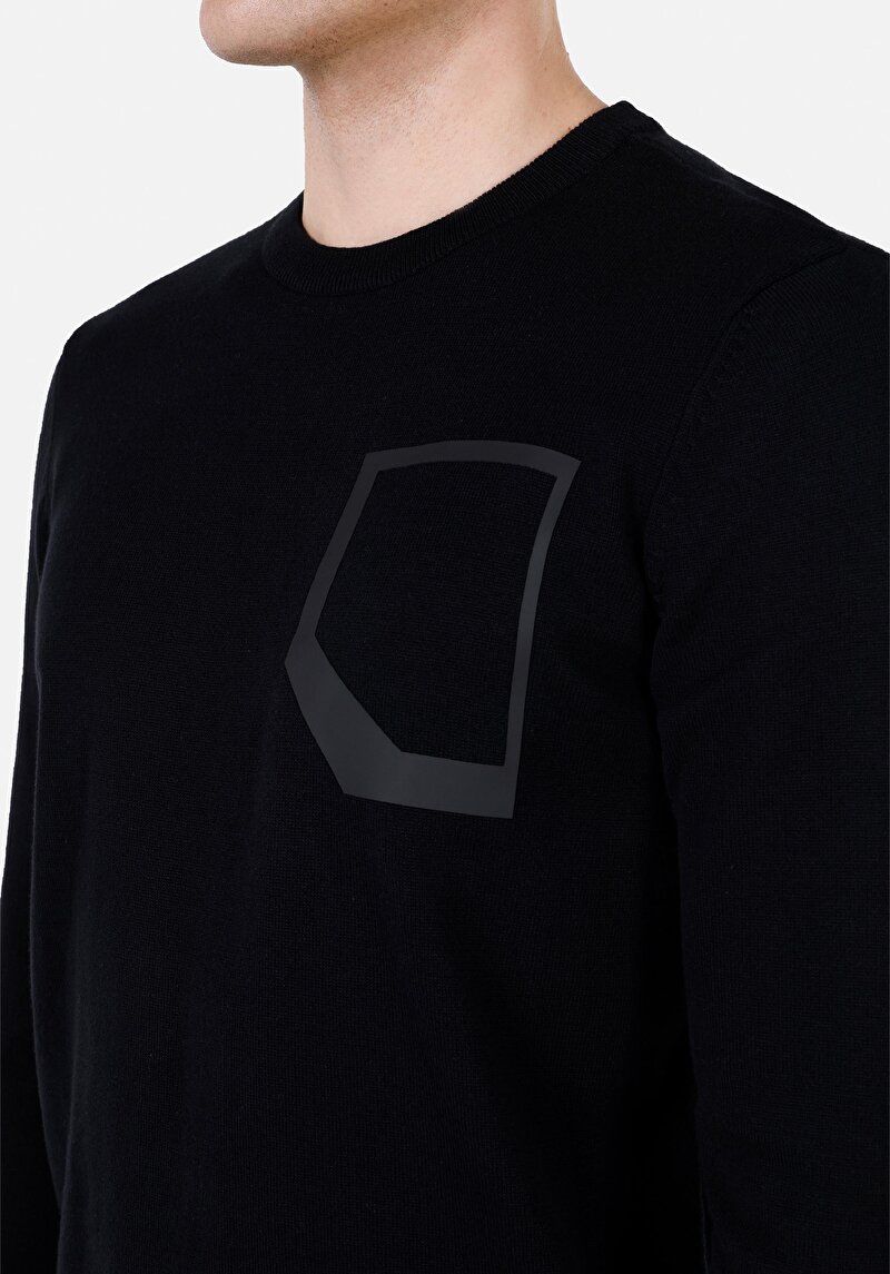 Afișați detalii pentru Pulover De Barbati Negru Regular Fit  Cl1072468