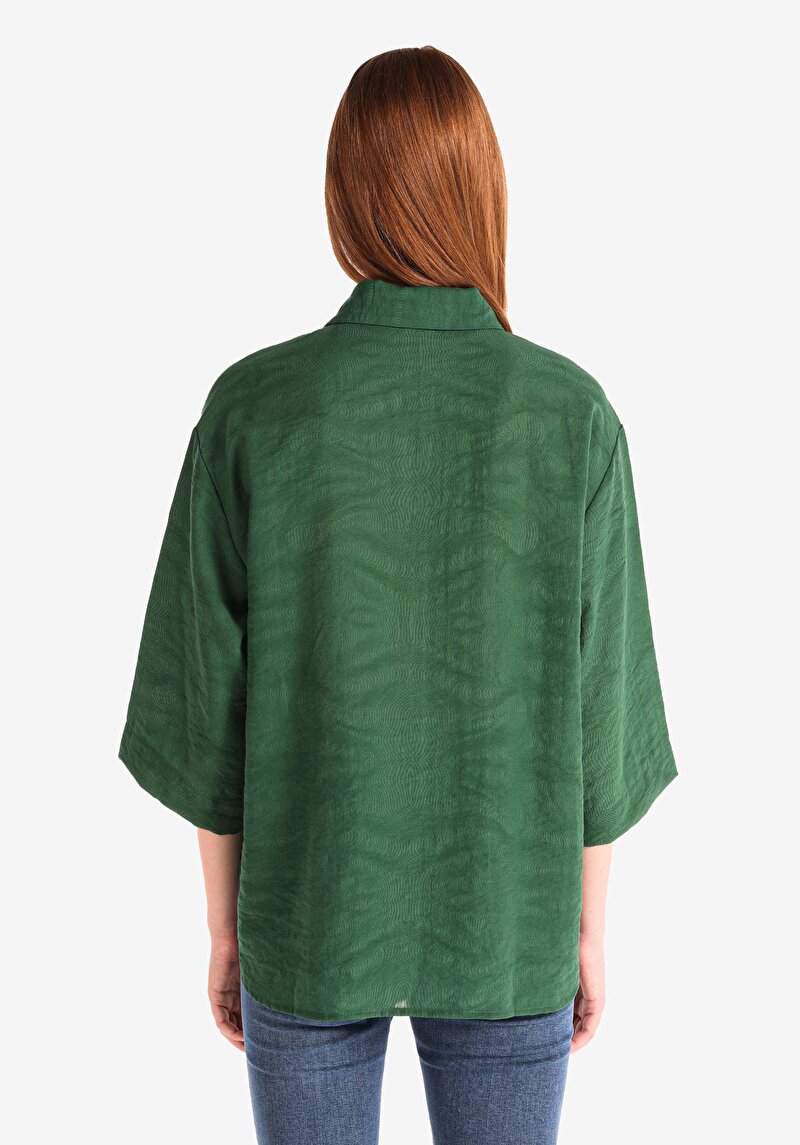 Afișați detalii pentru Camasa Cu Maneca Lunga De Dama Verde Regular Fit  Cl1065067
