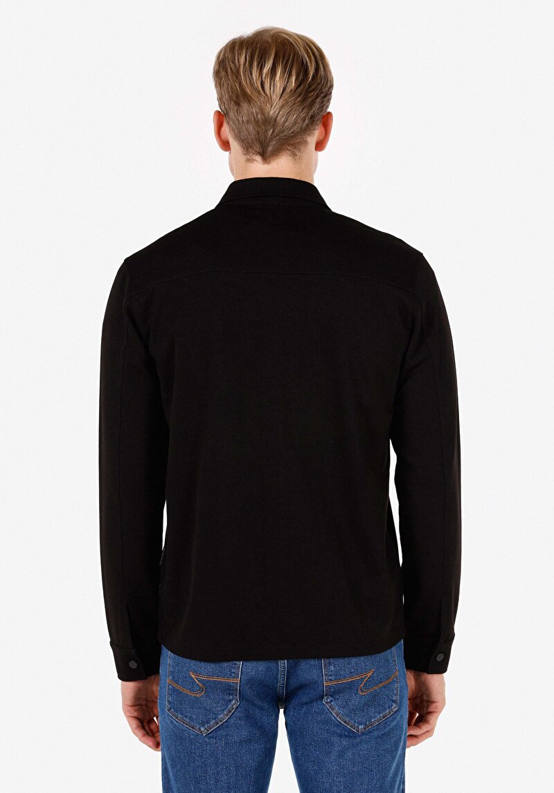 Imagine a Jacheta De Barbati Negru Regular Fit Cl1072469