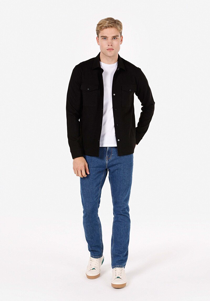 Imagine a Jacheta De Barbati Negru Regular Fit Cl1072469