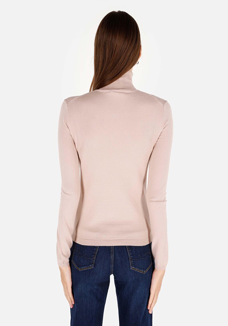 Imagine a Pulover De Dama Bej Slim Fit Cl1070208