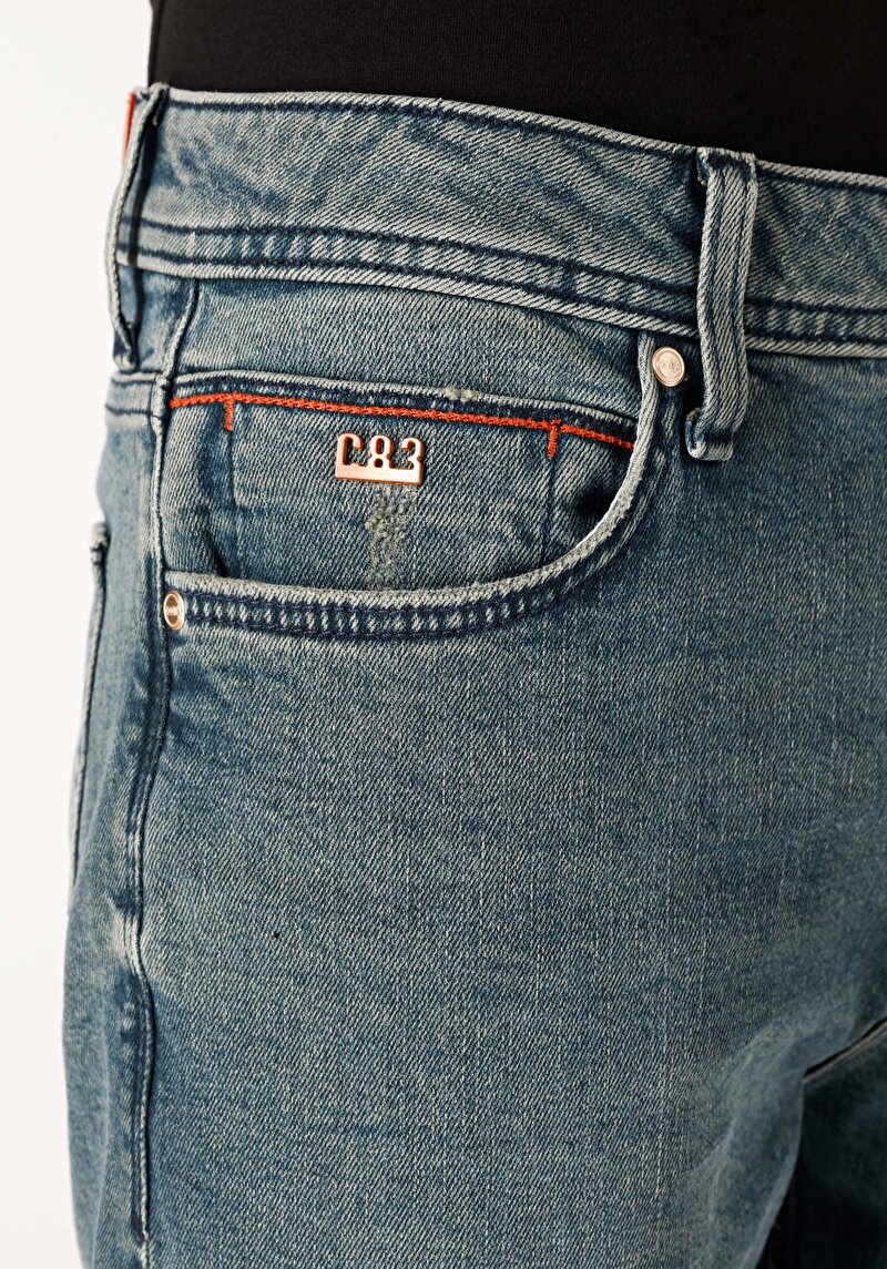 Afișați detalii pentru Pantaloni De Barbati Verde Regular Fit 045 David Cl1066476