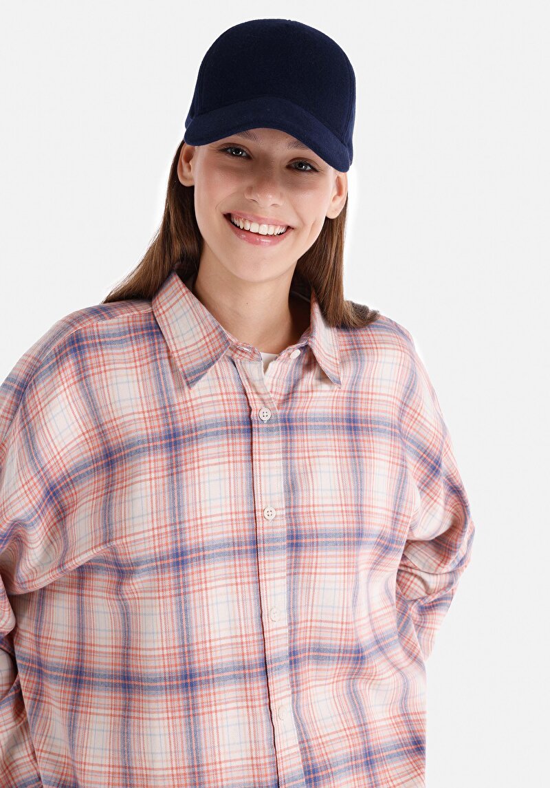 Afișați detalii pentru Cămașă Cu Croială Relaxată Cămașă În Carouri Cămașă Cu Mânecă Lungă Multicoloră Pentru Femei