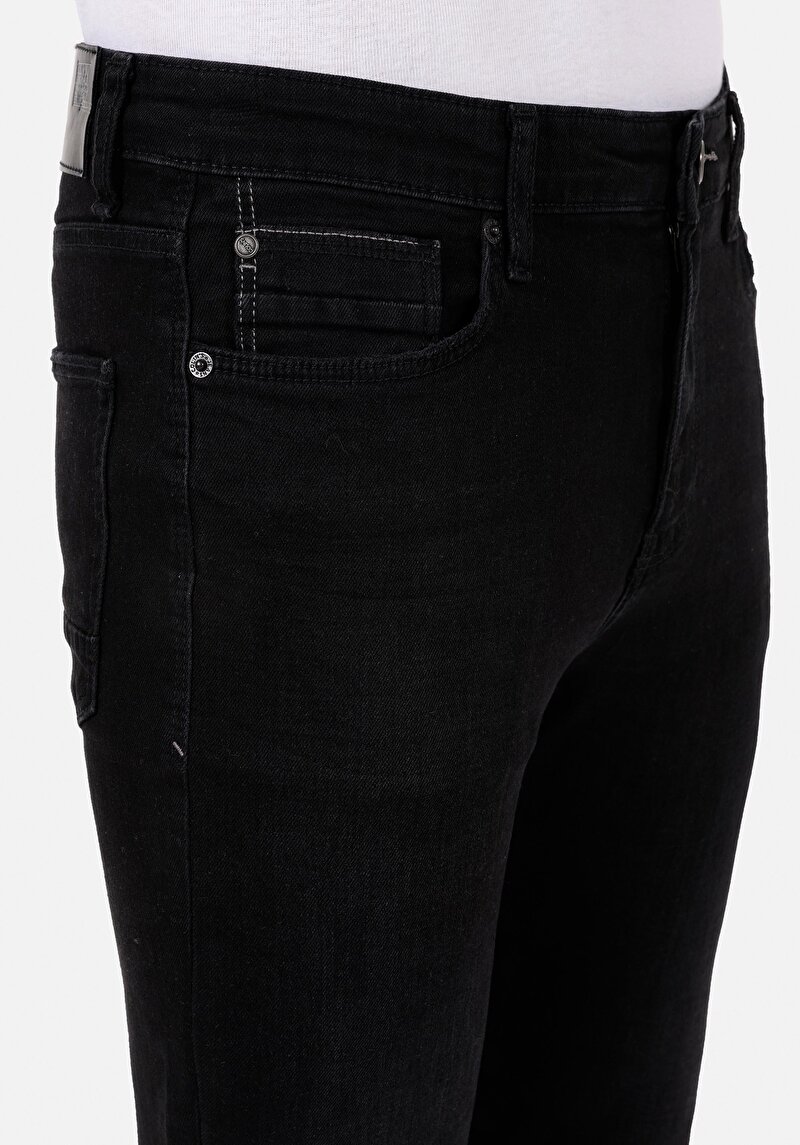 Afișați detalii pentru Pantaloni De Barbati Negru Skinny Fit  Cl1071310