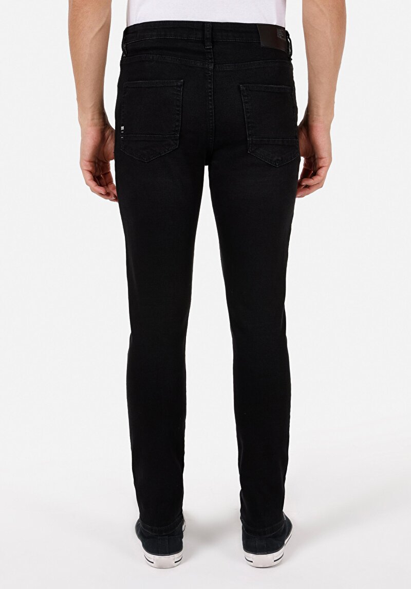 Afișați detalii pentru Pantaloni De Barbati Negru Skinny Fit  Cl1071310