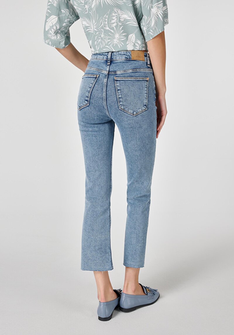 Imagine a Pantaloni De Dama Albastru Regular Fit 771 Emery Cl1066480