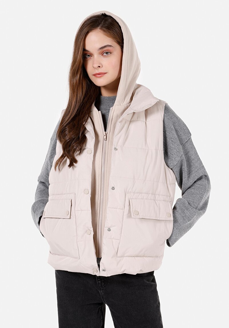 Imagine a Vesta De Dama Bej Regular Fit Cl1070319