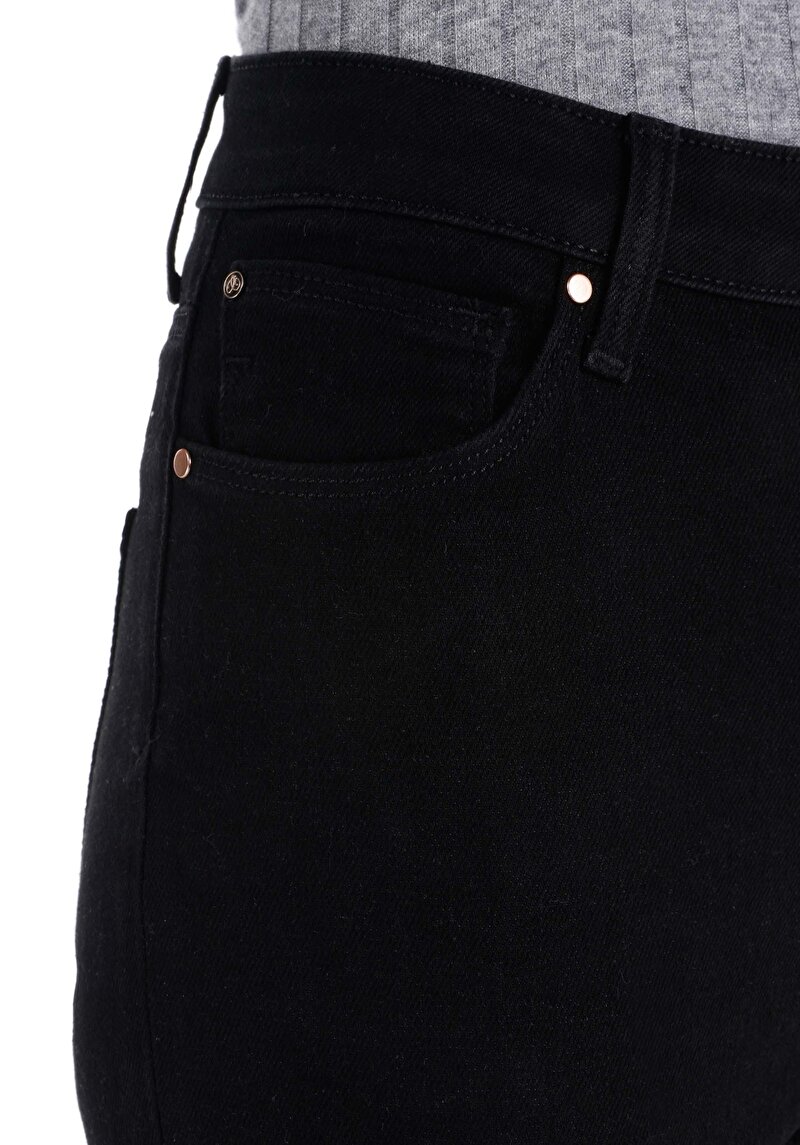 Afișați detalii pentru Skinny Fit Talie Talie Picior Îngust Blugi Din Denim Pentru Femei