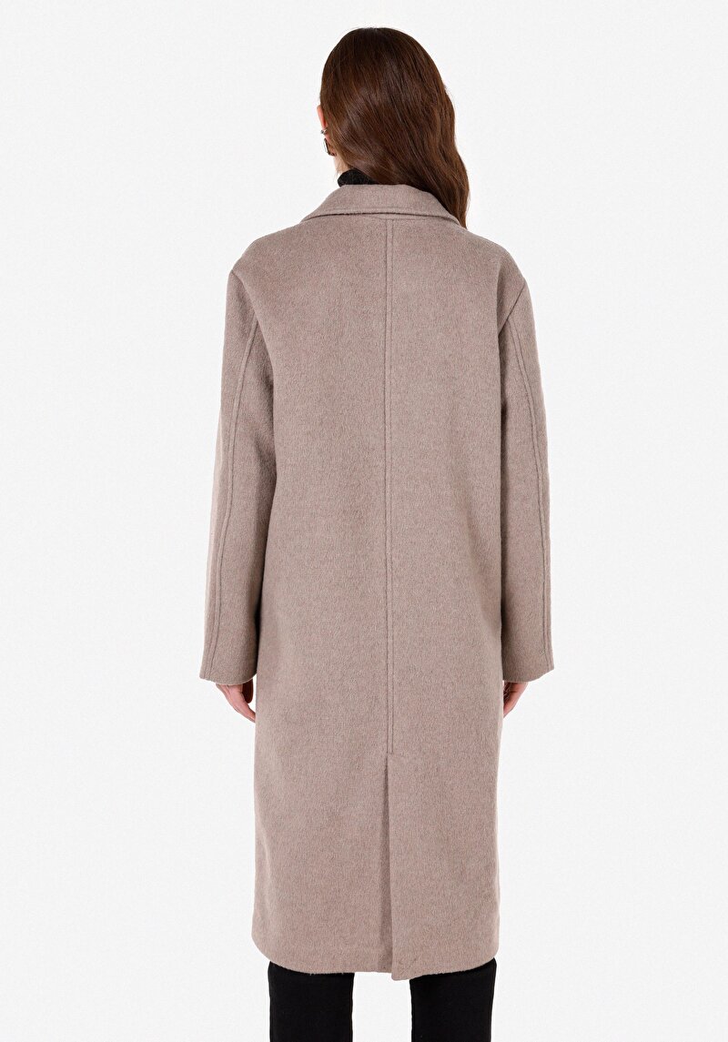 Afișați detalii pentru Palton Regular Fit Degaje Pentru Femei