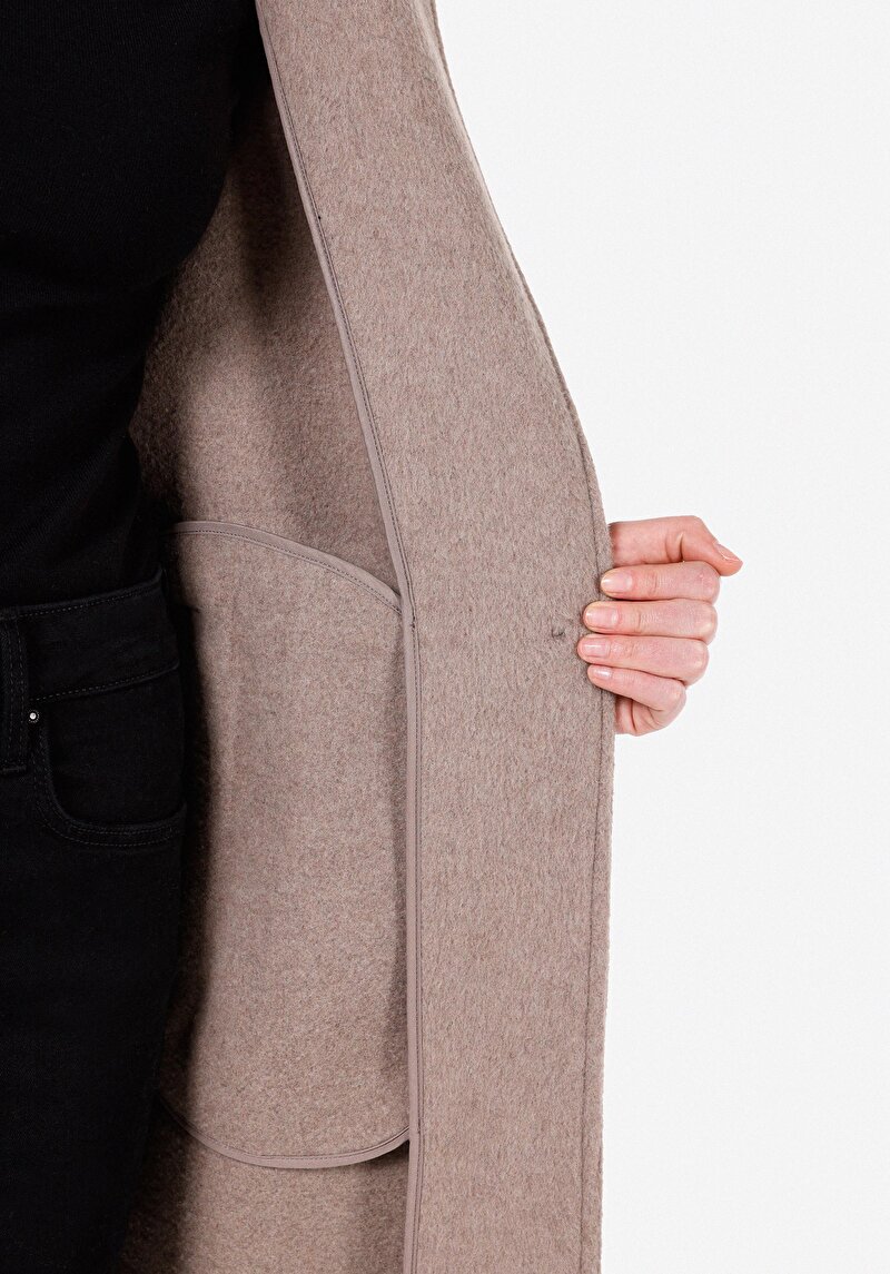 Afișați detalii pentru Palton Regular Fit Degaje Pentru Femei