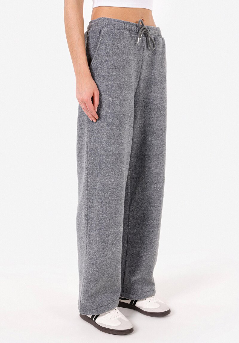 Imagine a Regular Fit Mid Waist Pantaloni De Trening Gri Pentru Femei