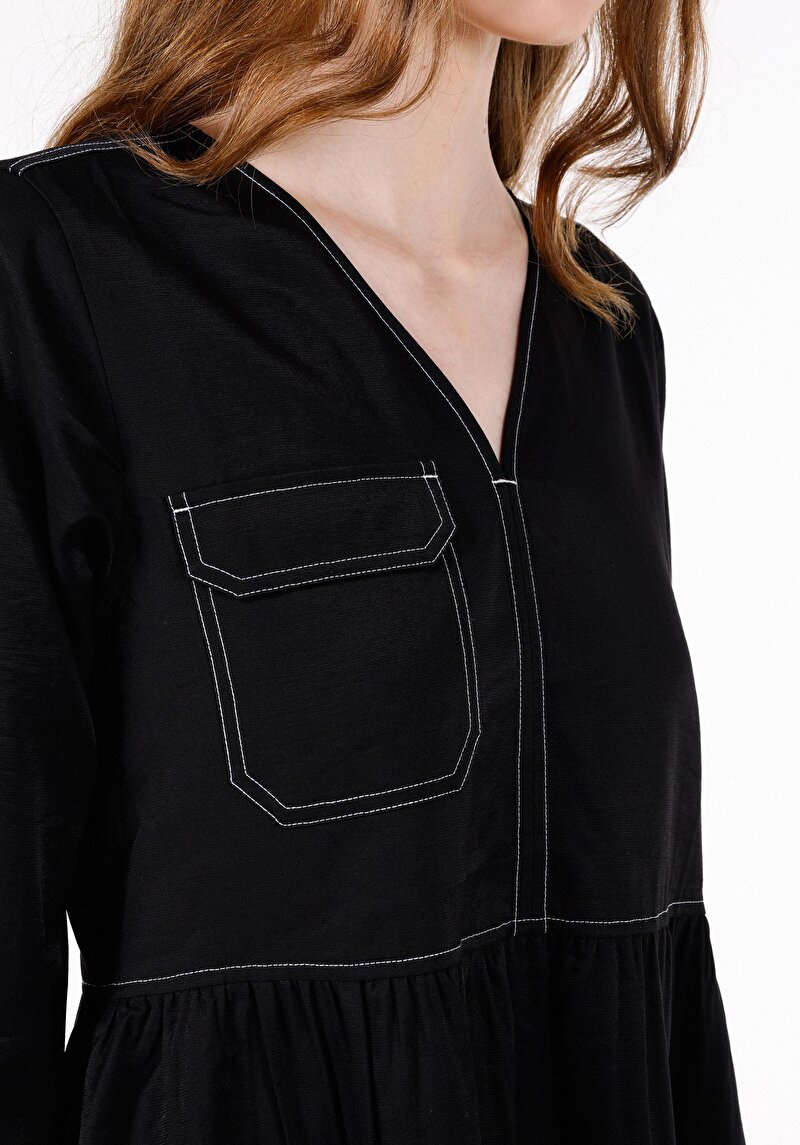 Imagine a Rochie De Dama Negru Regular Fit Cl1072482