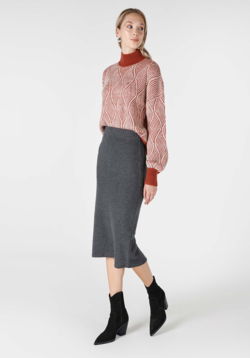 Imagine a Fusta De Dama Antracit Slim Fit  Cl1065208