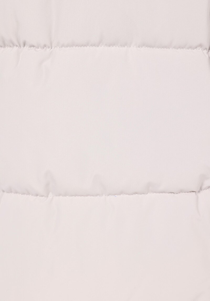 Afișați detalii pentru Regular Fit Glugă Snap Căptușit Impermeabil Haină Bej Pentru Femei