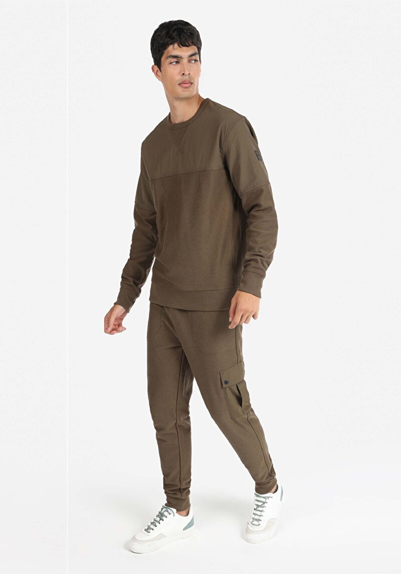 Imagine a Hanorac Verde Pentru Bărbați Regular Fit