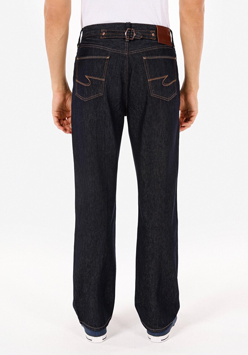 Afișați detalii pentru Pantaloni De Barbati Albastru Marin Straight Fit  Cl1071369