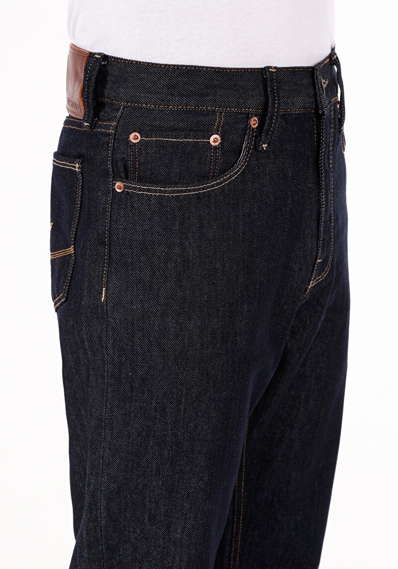 Afișați detalii pentru Pantaloni De Barbati Albastru Marin Straight Fit  Cl1071369