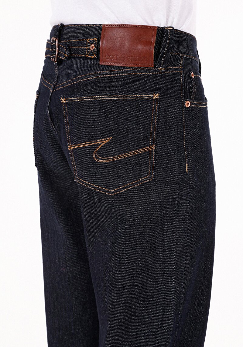 Afișați detalii pentru Pantaloni De Barbati Albastru Marin Straight Fit  Cl1071369