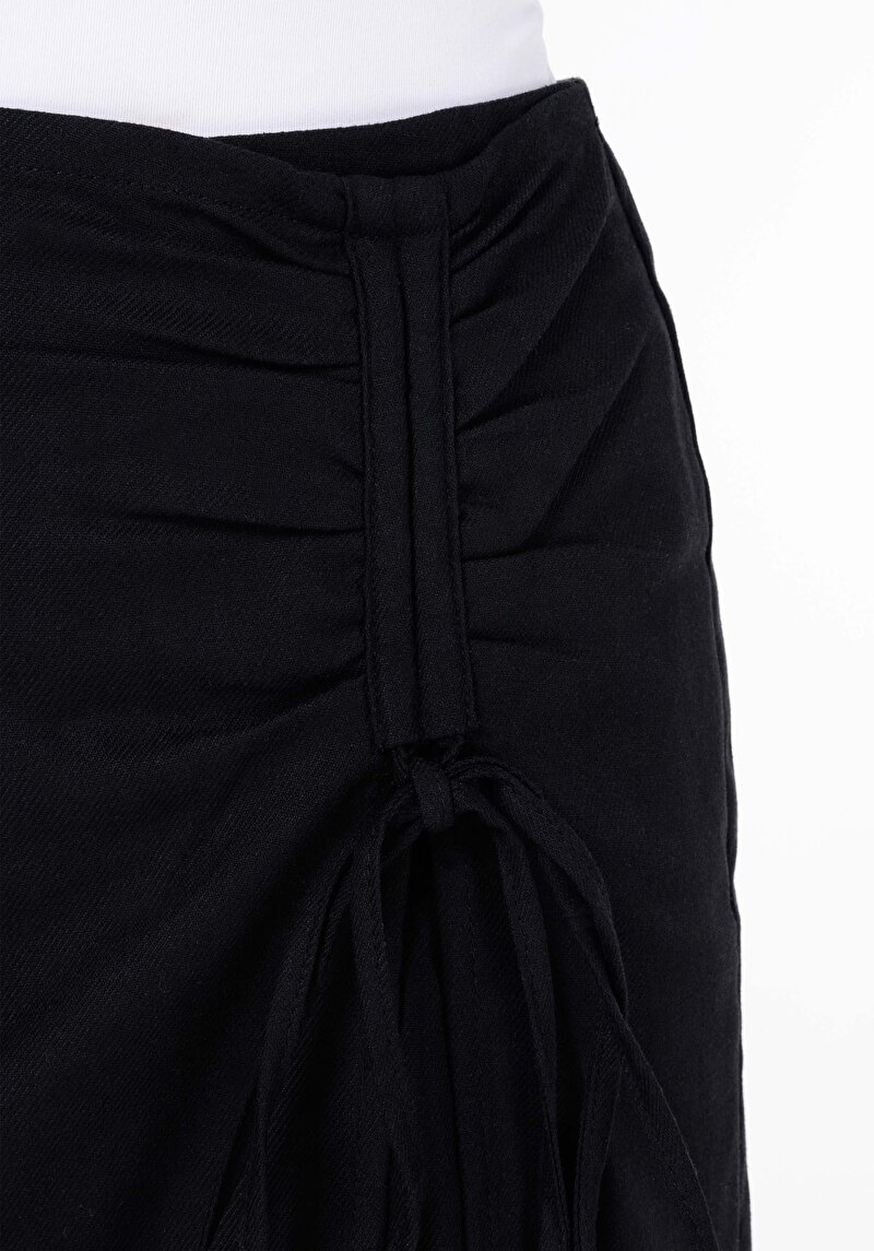 Afișați detalii pentru Fusta Midi Fusta Neagră Dreaptă Pentru Femei