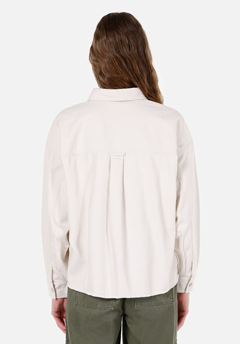 Afișați detalii pentru Camasa Cu Maneca Lunga De Dama Ecru Regular Fit  Cl1072492