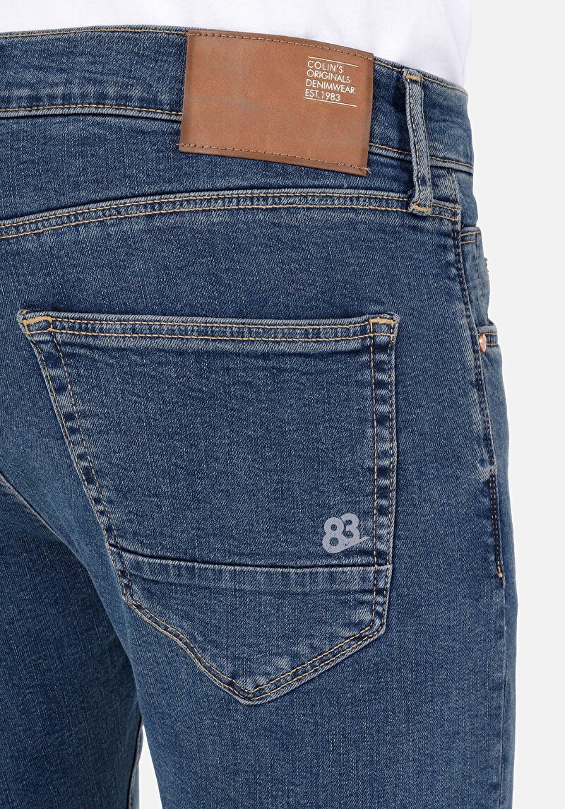 Afișați detalii pentru Skinny Fit Talie Joasă Picior Îngust Blugi Din Denim Pentru Bărbați