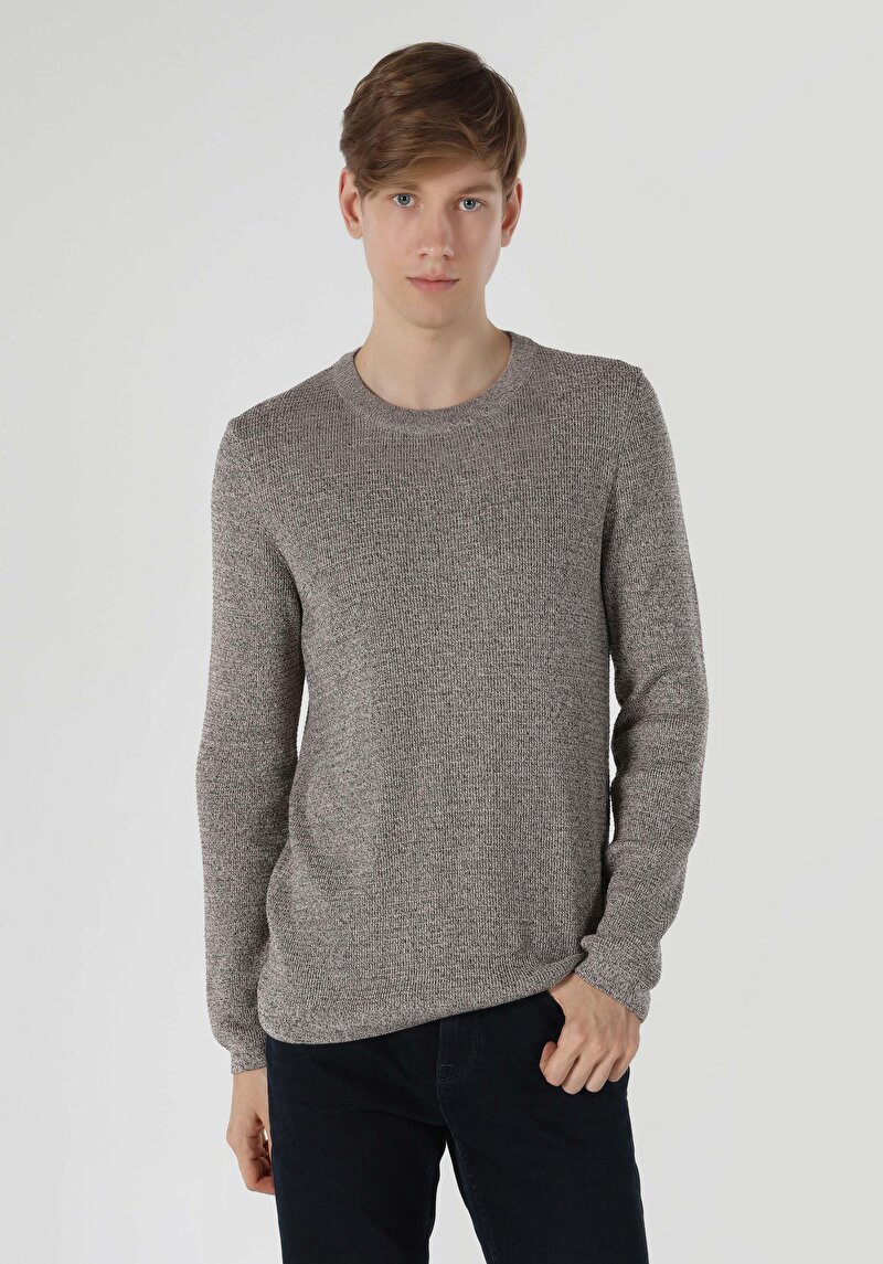 Afișați detalii pentru Pulover Slim Fit Jacquard Jacquard Pentru Bărbați