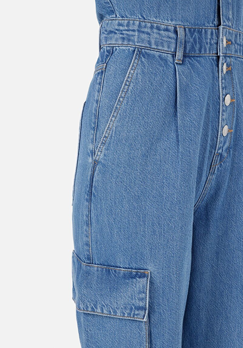 Afișați detalii pentru Global / Total De Dama Albastru Regular Fit  Cl1068656