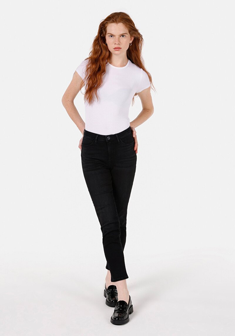 Afișați detalii pentru Pantaloni De Dama Negru Slim Fit 703 Carla Cl1071414